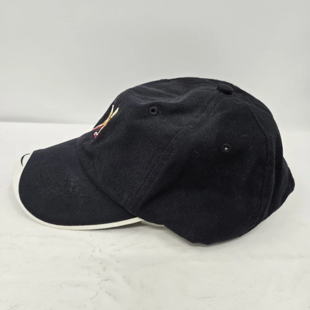 Nike XS Energy Tiger Woods Black Golf Hat Cap Adjustable Strap Back Vintage